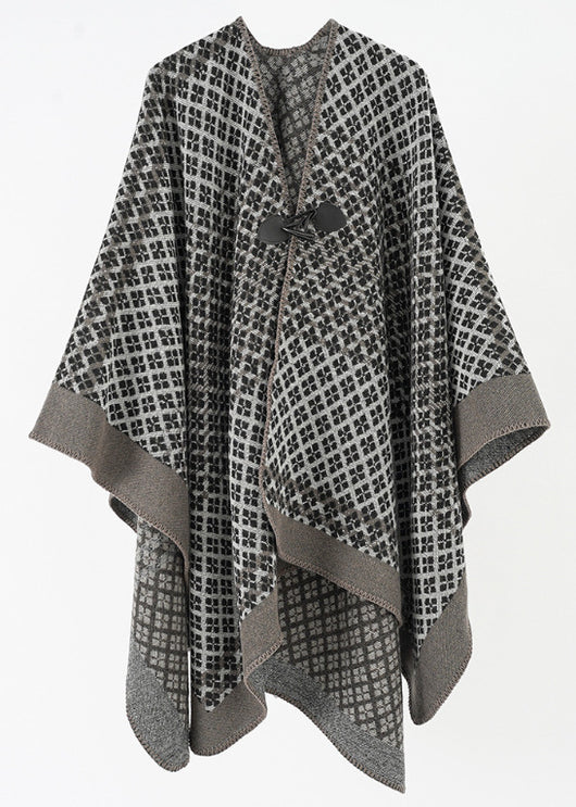 Poncho Cálido Extra Grande con Abertura Frontal - Image 10