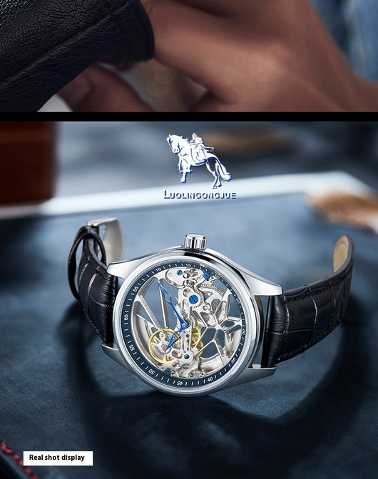 Reloj Mecánico Automático de Cristal Doble - Image 18