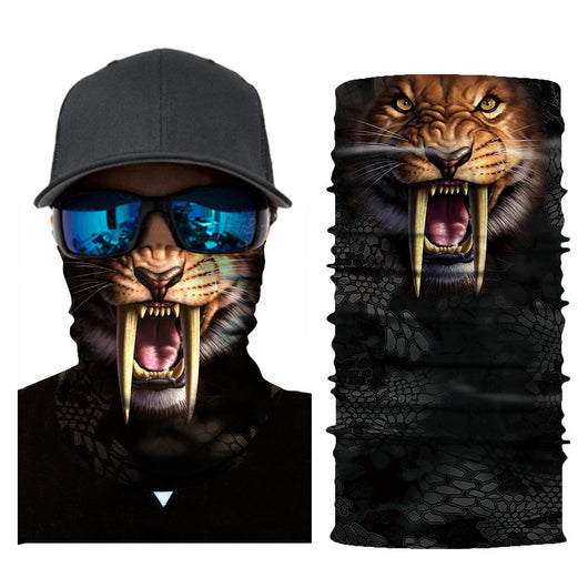Pañuelo Protector Solar con Estampado de Tigre para Equitación - Image 13