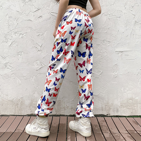 Conjunto de Sudadera y Pantalón con Estampado de Mariposas
