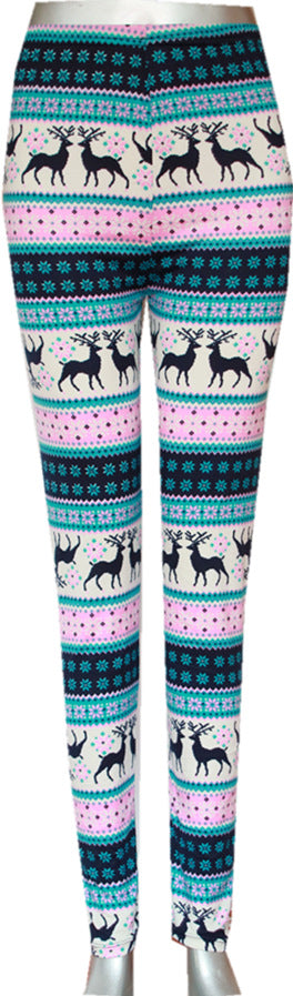 Leggings Navideños Estampados Cintura Alta - 18 Colores para Fiestas - Image 16