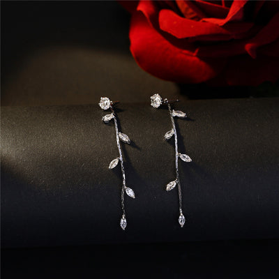 Aretes Largos de Personalidad Coreana en Plata Esterlina Hipoalergénica - Image 5