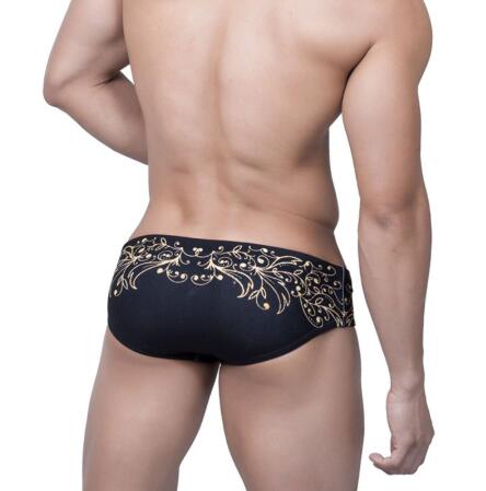 Bóxer de Baño Vintage Dorado para Hombre con Estampado Foil - Image 4