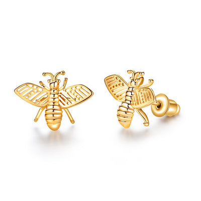 Pendientes de Abeja con Cristales Estilo Coreano - 3 Diseños Elegantes - Image 4