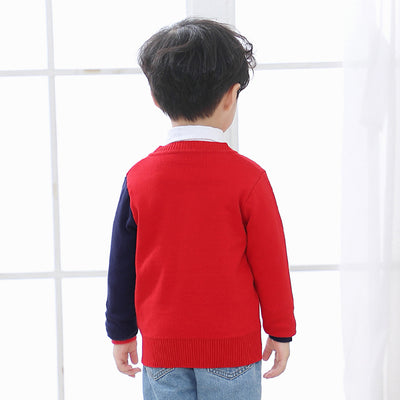Suéter con Cuello en V para Niños - Diseño Pececitos - Image 4