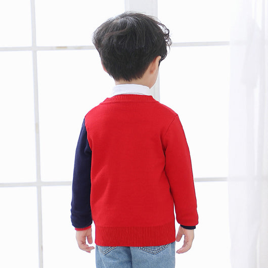 Suéter con Cuello en V para Niños - Diseño Pececitos - Image 4