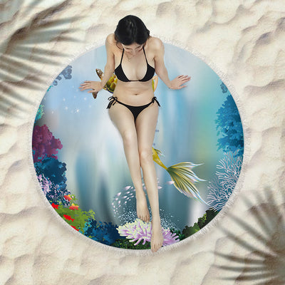 Toalla Redonda de Playa con Flecos Premium - Image 42