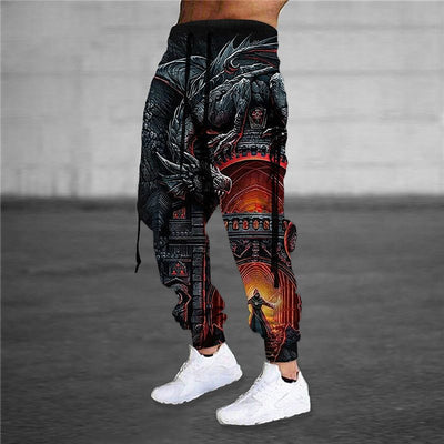 Pantalones Harem Deportivos con Cintura Elástica y Estampado Animal 3D - Image 13