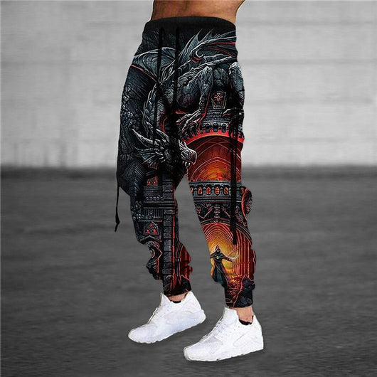 Pantalones Harem Deportivos con Cintura Elástica y Estampado Animal 3D - Image 13