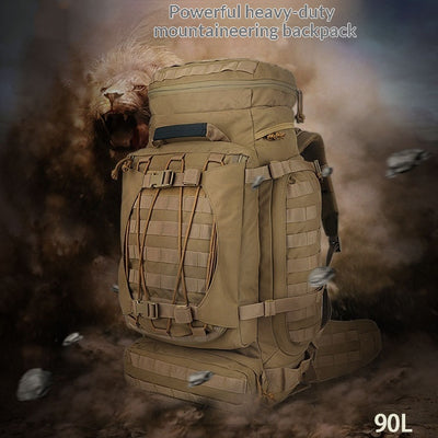 Mochila Táctica Expedition 90L Impermeable y Transpirable para Viajes Extremos