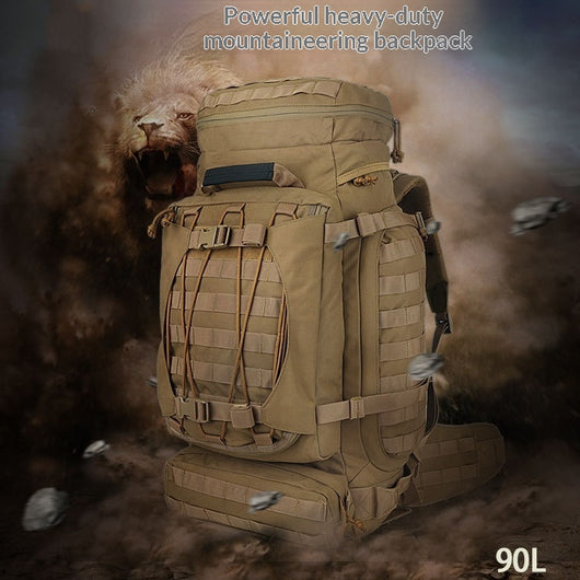 Mochila Táctica Expedition 90L Impermeable y Transpirable para Viajes Extremos