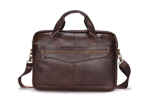 Bolso de Cuero Vacuno Vintage Primera Capa para Hombre - Image 11