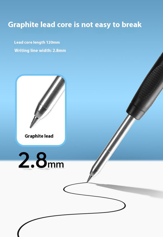 Lápiz de Carpintero Profesional con Cabeza Metálica y Mina Profunda de 28mm - Image 23