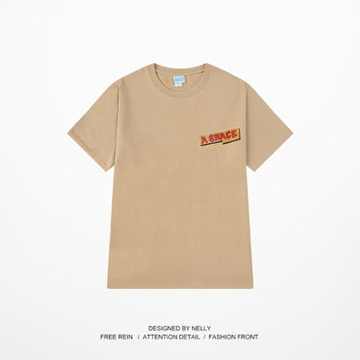 Camiseta Holgada Estampado Hip-Hop Retro