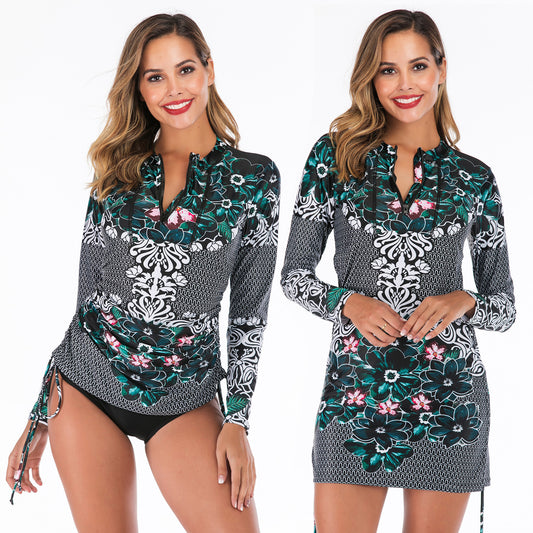 Traje de Baño Enterizo Manga Larga Onyx