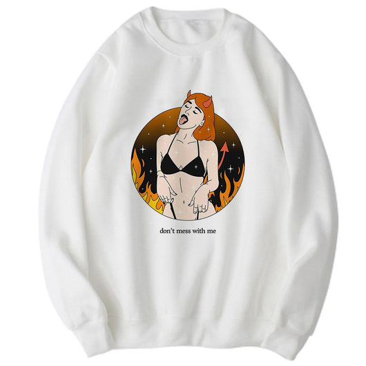 Suéter Harajuku Retro Talla Grande Manga Larga - Image 24