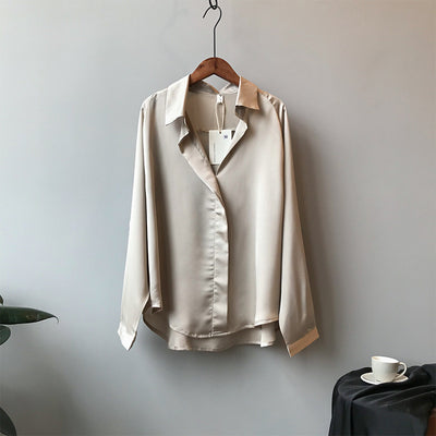 Camisa de Satén Suelta - Image 7