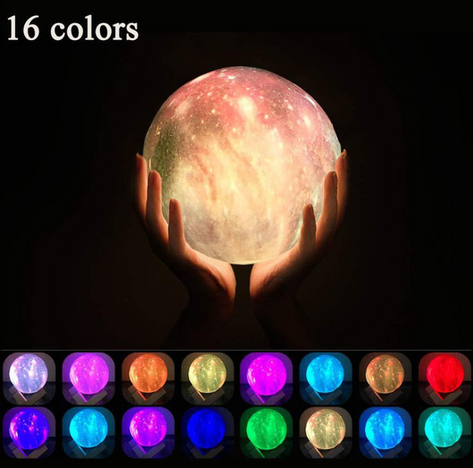 Lámpara Lunar 3D con Pintura de Luz - Regalo Creativo Nocturno - Image 6