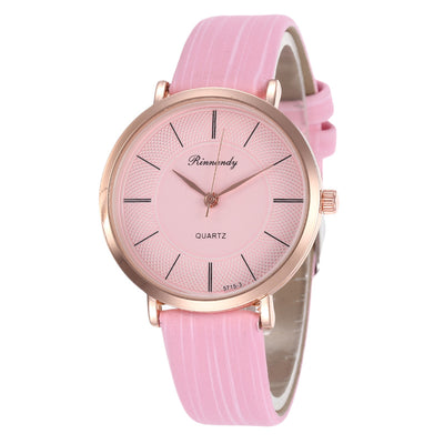 Reloj de Pulsera Cuarzo para Mujer con Correa de Cuero - Image 6
