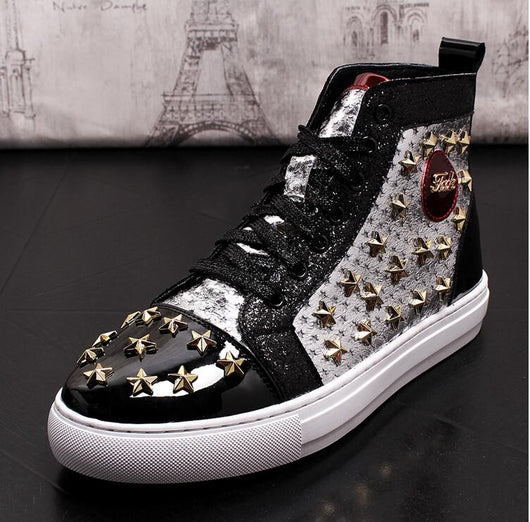 Zapatillas Altas Punk con Tachuelas - Estilo Casual Urbano - Image 17