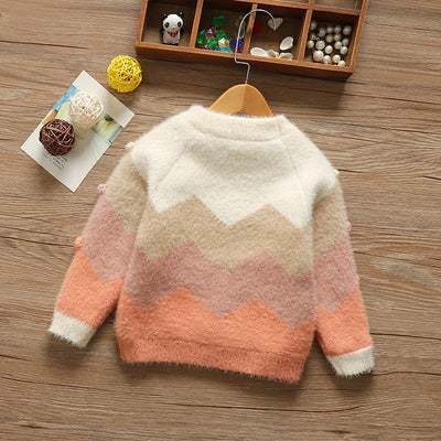 Suéter Infantil Acolchado para Niña - Cuello Redondo - Image 5