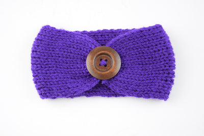 Diadema de lana tejida a mano para bebé - Image 12