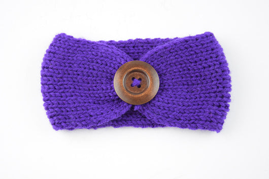 Diadema de lana tejida a mano para bebé - Image 12