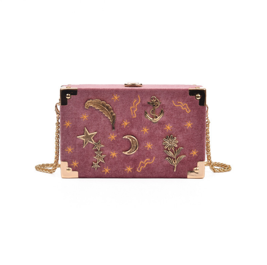 Bolso Bandolera Cuadrado con Bordado de Estrellas - Image 7