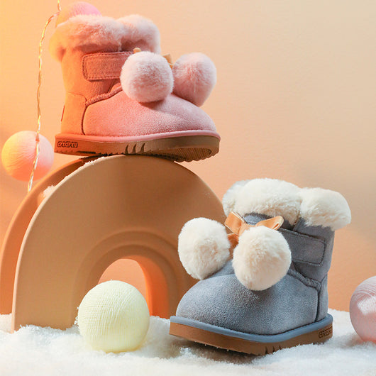 Botas de Nieve para Bebé Niña - Abrigo Cálido Premium