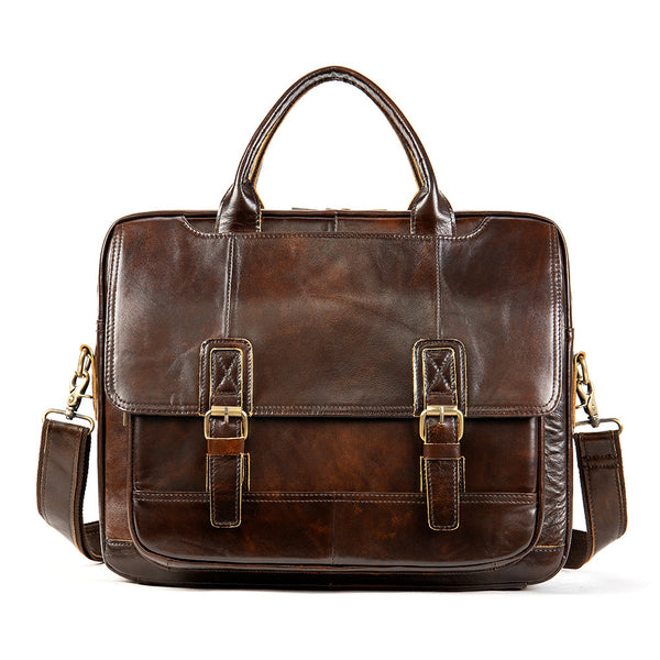 Bolso de Negocios Crosswise en Cuero Genuino para Hombre - Image 10