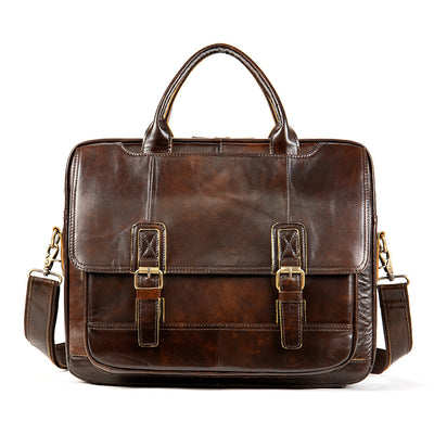 Bolso de Negocios Crosswise en Cuero Genuino para Hombre - Image 10