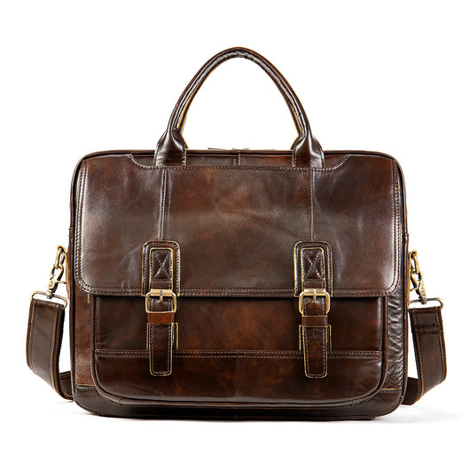 Bolso de Negocios Crosswise en Cuero Genuino para Hombre - Image 10