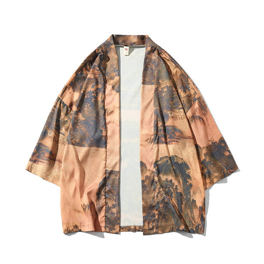 Cardigan Kimono Japonés con Mangas Cortas - Image 2