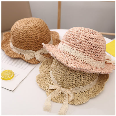 Sombrero de Paja Infantil con Ala Ancha Protección Solar UV - Image 12