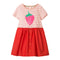 Vestido de Niña a Rayas para Verano con Manga Corta