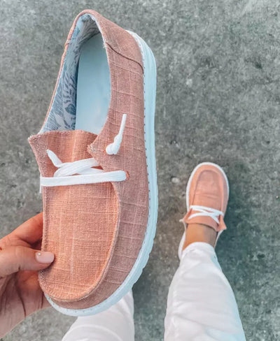 Zapatos de Lona Casual para Mujer - Colores Sólidos - Image 2