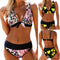 Bikini Estampado Talla Grande con Diseño Asimétrico