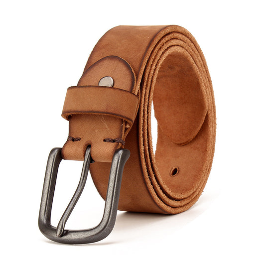 Cinturón de Cuero para Hombre con Hebilla de Pasador - Image 31