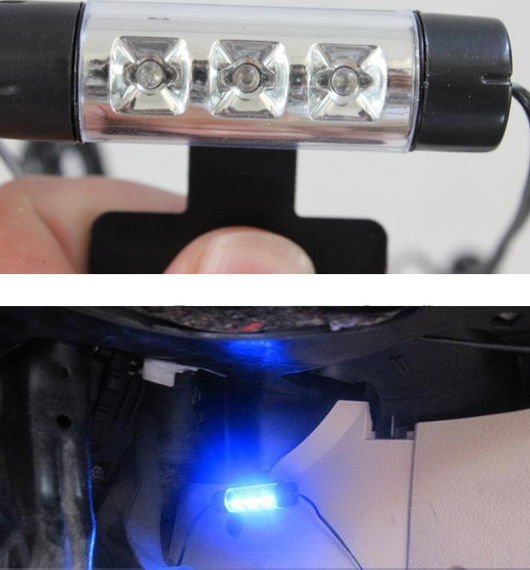 Luces Ambientales LED para Auto - Iluminación Decorativa Azul 780