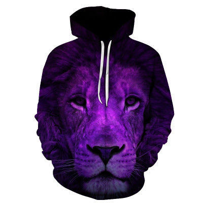 Sudadera Estampado Lobo 3D para Hombre - Image 11