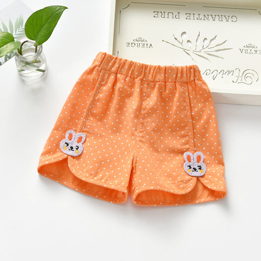 Shorts Holgados para Niñas con Estampado de Lunares Estilo Occidental - Image 9