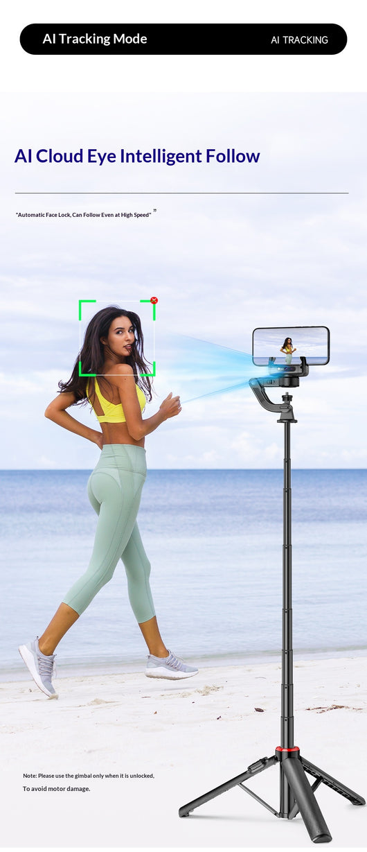 Estabilizador de Smartphone con Seguimiento IA y Diseño Portátil - Image 21