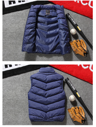 Chaleco Acolchado de Plumón para Hombre - Rojo Outdoor - Image 5
