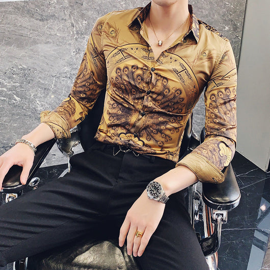 Camisa Slim Coreana de Manga Larga - Image 5