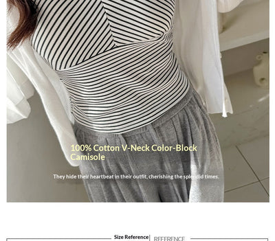 Camiseta Tirantes Rayada con Sostén Acolchado - Lencería Sexy y Cómoda - Image 13