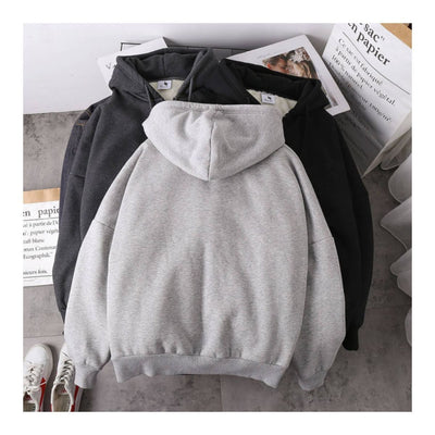 Cardigan Hoodie Suelto con Cierre para Estudiantes - Image 8