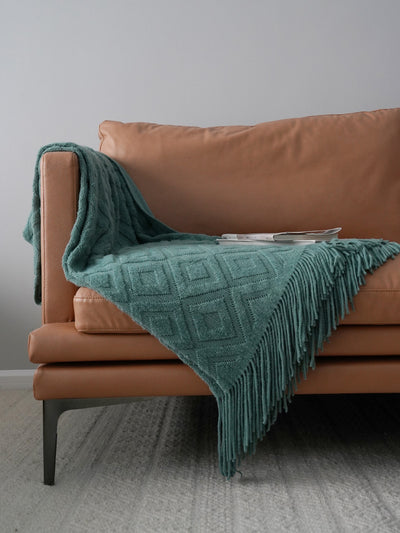 Cobertor Tejido Jacquard de Fibra Acrílica para Cama y Sofá - Image 14