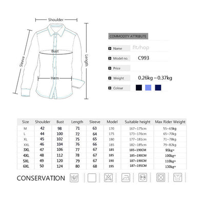 Camisa Vaquera Talla Grande Hombre Bolsillos Dobles Manga Larga Slim - Image 6