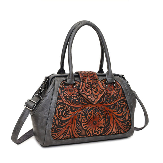 Bolso de Cuero Artesanal Tallado para Mujer con Diseño Asimétrico - Image 7