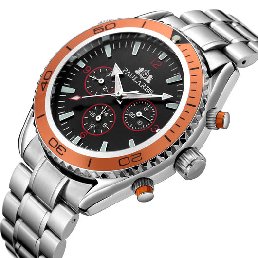Reloj Automático de Acero para Hombre con Pulsera de Metal